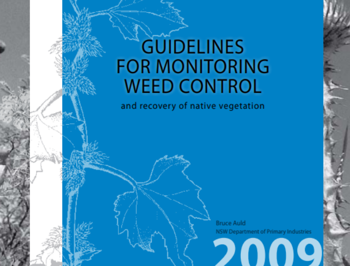 Guidelines for monitoring weed control