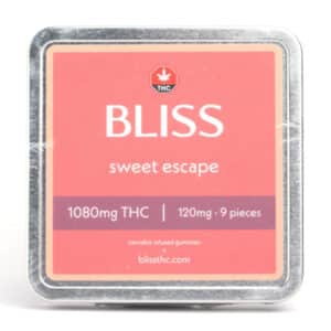 Bliss Cannabis Infused Gummies 1080MG THC Sweet Escape 600x600 1