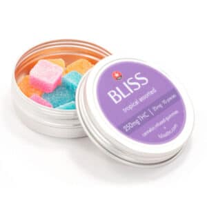 Bliss Cannabis Infused Gummies 250MG THC Tropical Assorted 2 600x600 1
