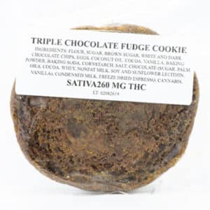 Triple Chocolate Fudge Cookie 260mg THC (Canna Co. Medibles)