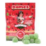 Dames 200MG THC Gummies Green Watermelon 600x600 1