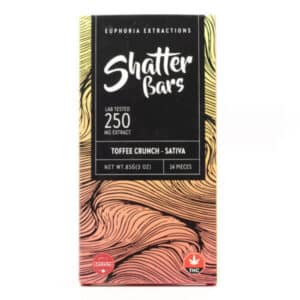 Sativa Toffee Crunch Shatter Bar (Euphoria Extractions)