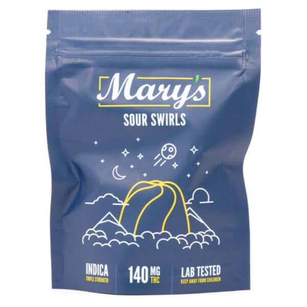 Marys Triple Strength Indica Sour Swirls 140MG THC 768x768 1