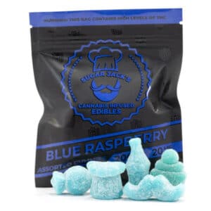 SugarJacks Assorted THC Gummies Blue Raspberry 200MG 600x600 1