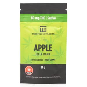 Twisted Extracts Apple Jelly Bomb THC 80MG Sativa 768x768 1