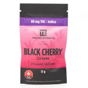 Twisted Extracts Black Cherry ZZZ Bomb THC 80MG Indica 768x768 1