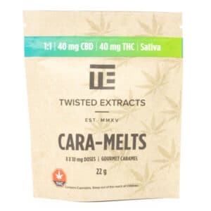 Twisted Extracts Caramelts 1to1 40MG CBD 40MG THC Sativa 600x600 1