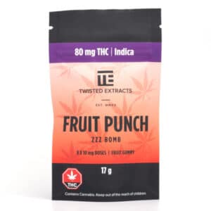 Twisted Extracts Fruit Punch ZZZ Bomb THC 80MG Indica 768x768 1