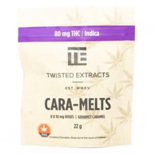 Twisted Extracts Indica Caramelts 80MG THC