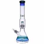 Beaker Base Ice Bong with Drum Perc 15.7 Inch