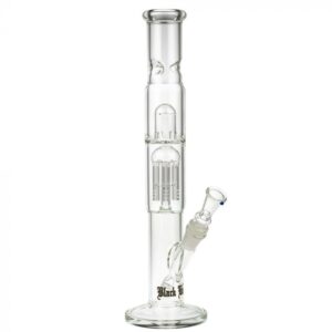 Black Leaf ELITE Cylinder 6-arm Perc Ice Bong | No Carb Hole