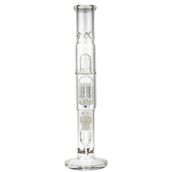 Black Leaf ELITE Cylinder 6-arm Perc Ice Bong | No Carb Hole