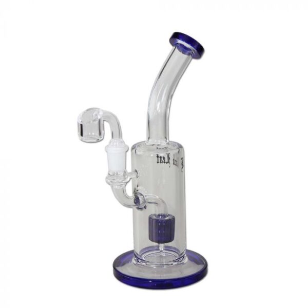 Black Leaf Glass Dab Rig with Drum Percolator