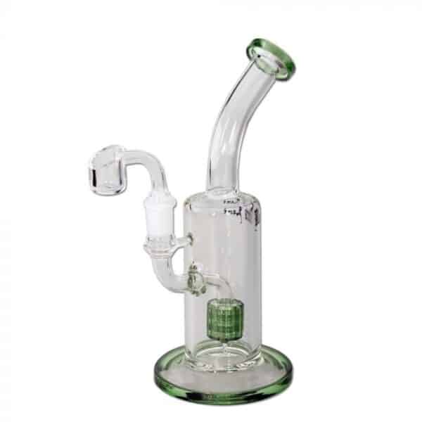 Black Leaf Glass Dab Rig with Drum Percolator