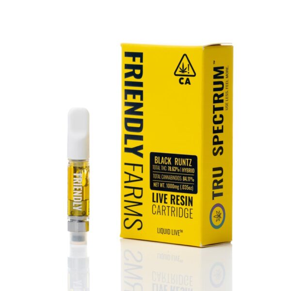 Black Runtz Friendly Farms Live Resin Cartridge