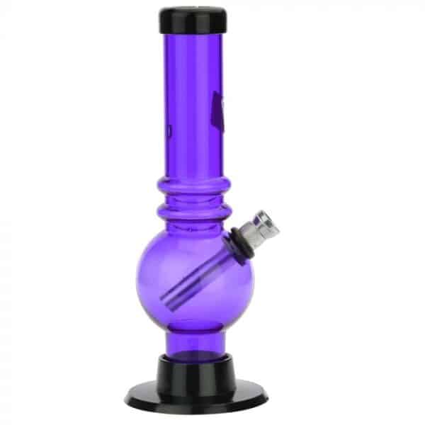 Acrylic Straight Bubble Base Mini Bong with Marias | Weed Online Store