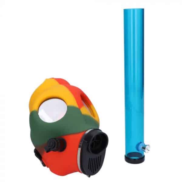 Silicone Gas Mask Bong with Acrylic Straight Tube | Weed Online Store