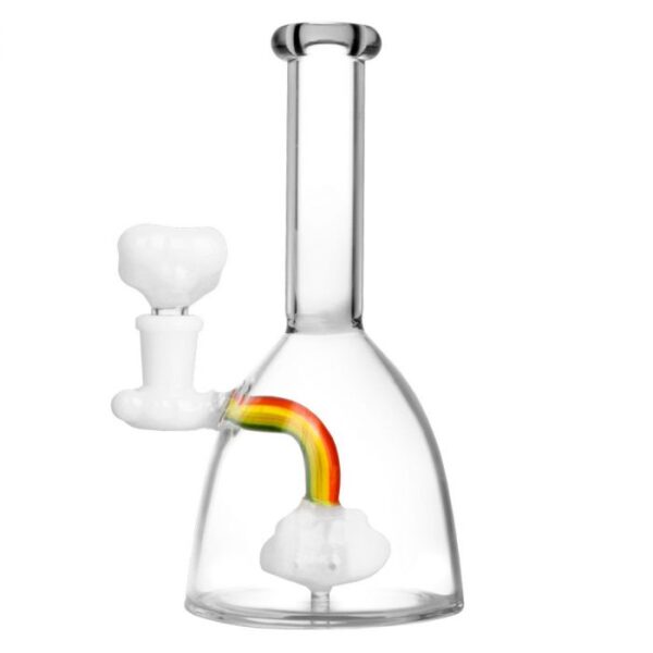 "Taste the Rainbow" Rainbow Cloud Beaker Bong