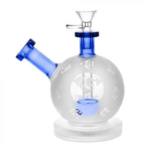 Diamond Glass SnowBall Orb Style Bubbler Bong