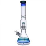 Beaker Base Ice Bong with Drum Perc | 15.7 Inch