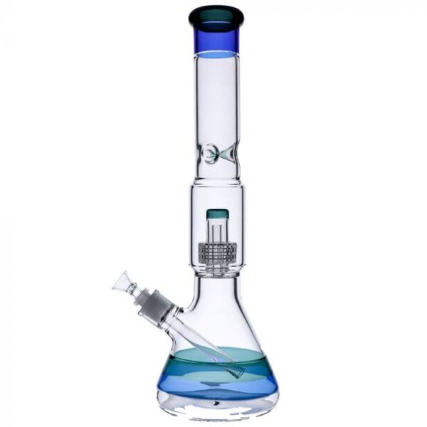 Beaker Base Ice Bong with Drum Perc | 15.7 Inch - Image 2