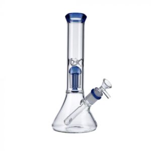 Beaker Base Ice Bong with 4-Arm Tree Perc | 12 Inches