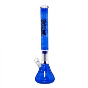 Amsterdam Glass Blue Beaker Base Ice Bong with Tree Perc