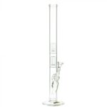 G-Spot Glass Cylinder Double Percolator Bong with Gold Logo | 60cm