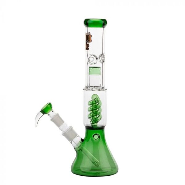 Thug Life OG Series V2 Beaker Base Spiral Perc Ice Bong | Green