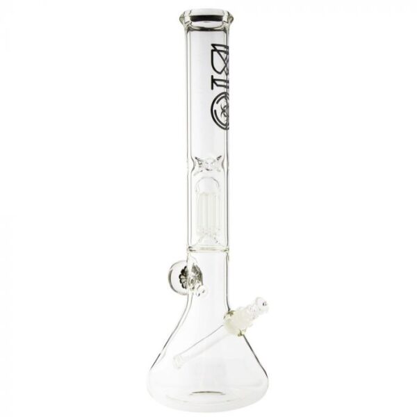 Bio Hazard Beaker Base Ice Bong with 8-Arm Tree Percolator | 18 Inch