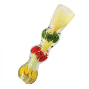 Rasta Color Fumed Chillum