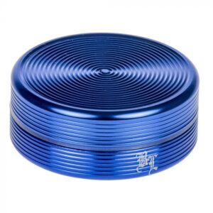 Black Leaf Ripple Textured Aluminum Herb Grinder | 2-part | 50mm