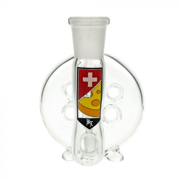 Black Leaf Swiss Cheese Perc Precooler with 90 Degree Joint - Image 2