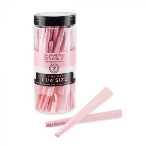 Rozy Pink 1 ¼ Size Pre-Rolled Cones | 50 Pack