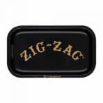 Zig Zag Small Metal Black Rolling Tray