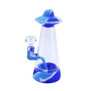 Cloud 8 Flying Saucer Silicone & Glass Water Pipe