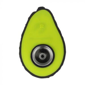 Silicone Avocado Hand Pipe with Glass Bowl