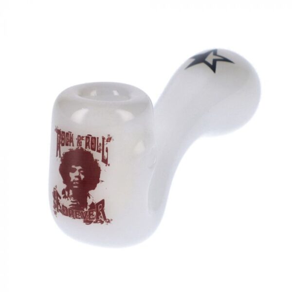 Famous Brandz Jimi Rock On Glass Sherlock Pipe | 4 Inch - Image 3