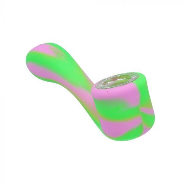 Silicone Sherlock Hand Pipe with Insert Bowl - Image 3