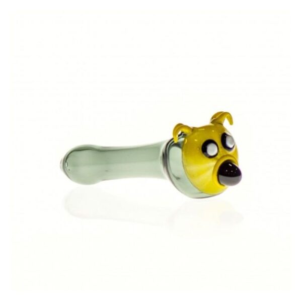 Yellow Dog Glass Spoon Pipe