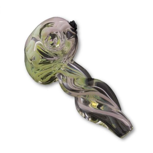 Green Slyme and Bubble Gum Inside-Out Pipe with Black Marbles