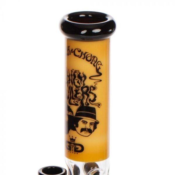 Grace Glass Cheech & Chong High Rollers Straight Tube Percolator Bong - Image 4