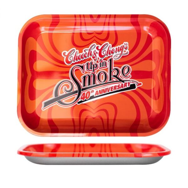 Cheech & Chong’s 40th Anniversary Aluminum Rolling Tray | Red - Image 2