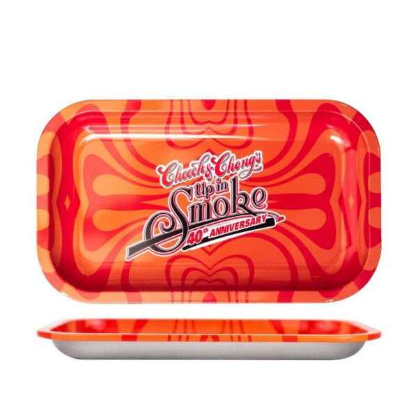 Cheech & Chong’s 40th Anniversary Aluminum Rolling Tray | Red - Image 3