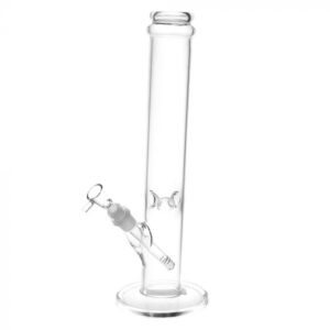 Effortless Straight Tube Glass Ice Bong