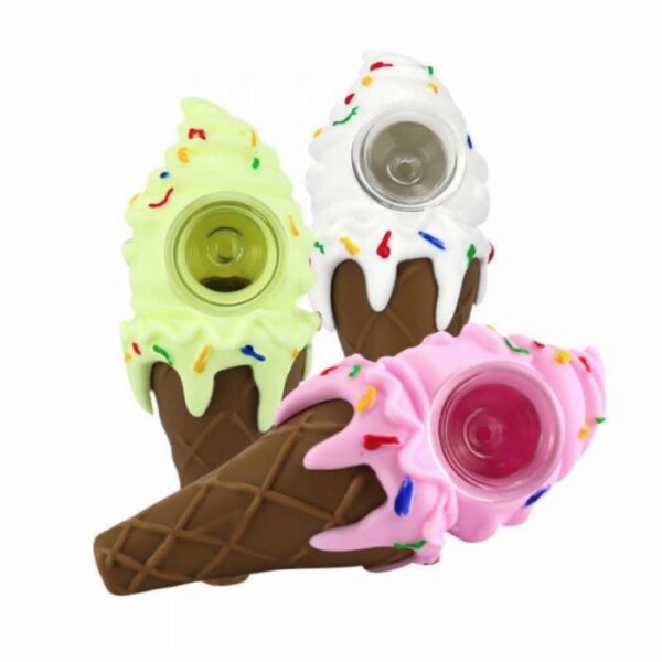 Ice Cream Silicone Hand Pipe - Image 4