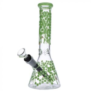 Glasscity Honeycomb Beaker Base Ice Bong | 10 inches