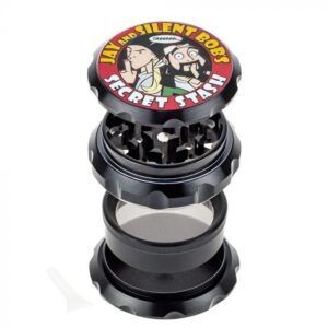 Jay and Silent Bob Aluminum Grinder | Secret Stash | Black