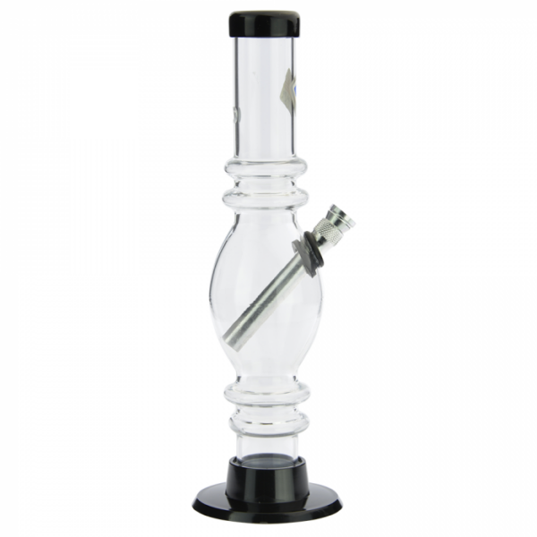 Acrylic Straight Tube Egg Bong with Marias | Clear - Image 4