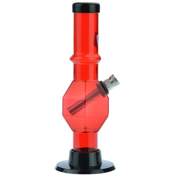 Acrylic Straight Tube Bubble Base Mini Bong with Maria - Image 4